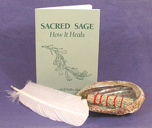 Sage, Abalone Shell & Feather Smudge Pack (Cleanse & Purify)